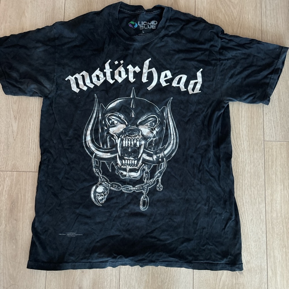Liquid Blue Black Motörhead Graphic Tee